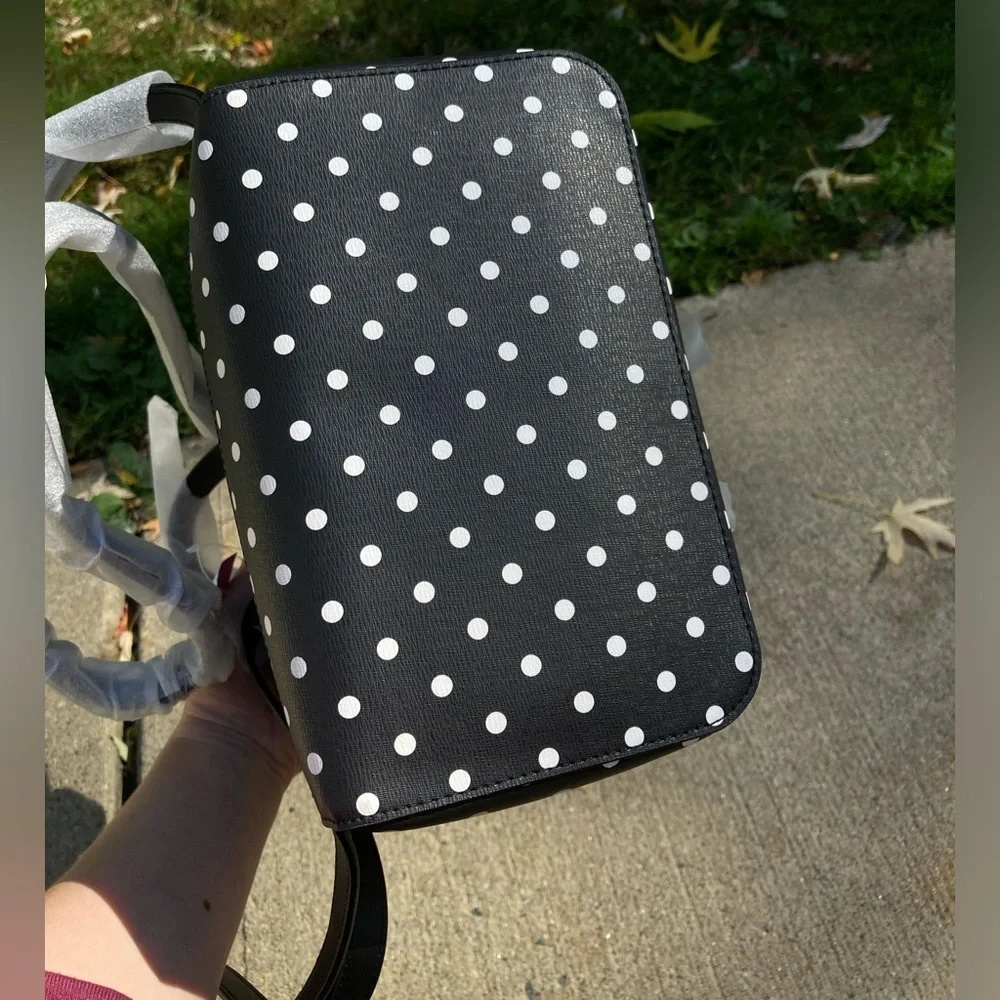 Disney x Kate Spade Minnie Mouse Ears Red Bow Black & White Polka Dot Back Pack